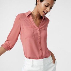 Express Rose Blush Portofino Shirt Original Fit